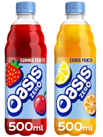 Oasis Zero 12 x 500ml Bottles