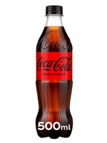 Coca Cola Coke Zero Sugar 12 x 500ml Bottles