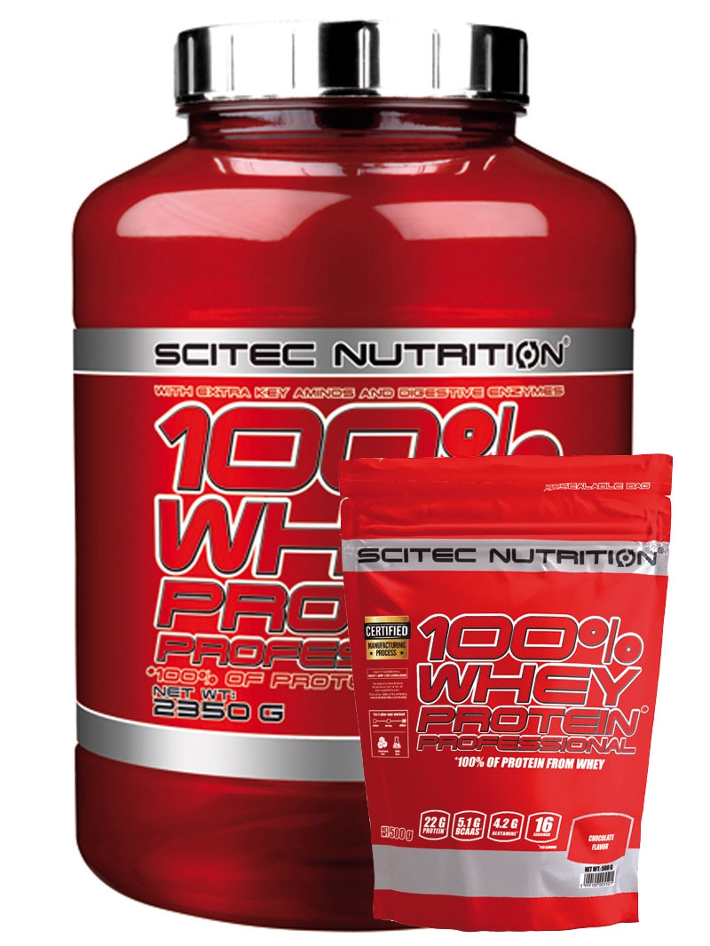 Scitec 100% Whey Protein Professional 2.35kg - Goût Chocolat Blanc - Neuf